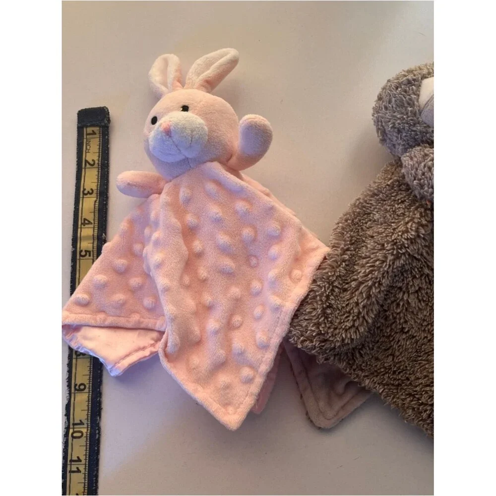 Carter’s Baby Lovey Security Blanket Set Bunny & Sloth Plush Comfort Toys